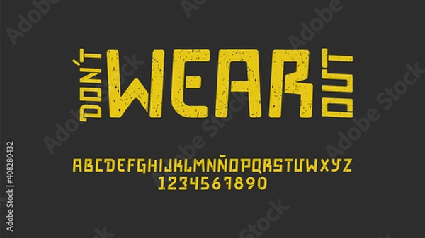 Obraz Urban typography with dynamic effect