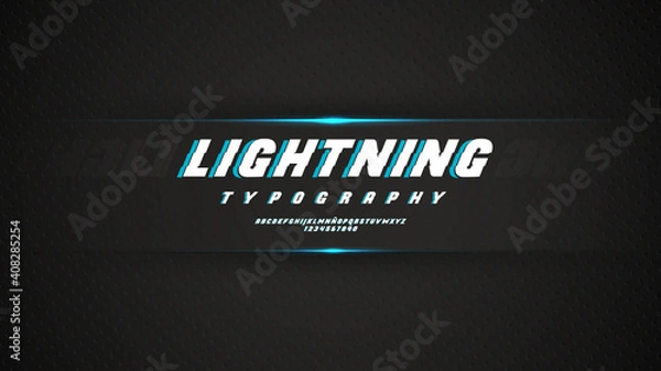 Obraz Modern typography with beautiful lines effect
