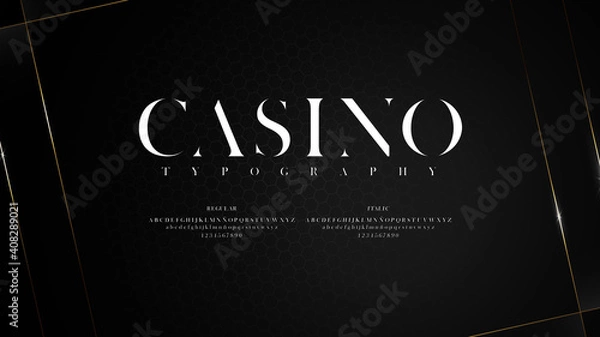 Obraz Elegant typography with shiny effect
