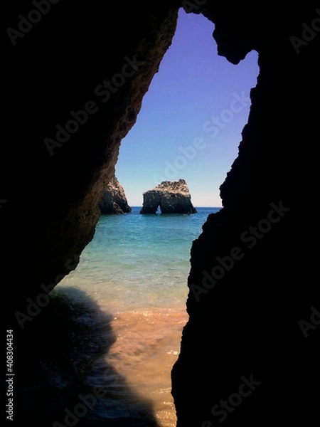 Obraz 
sea ​​view from the cave