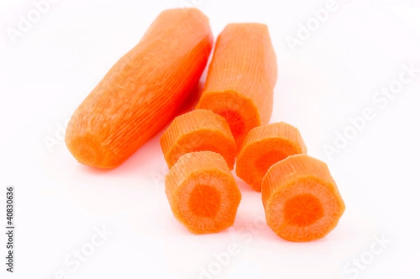 Fototapeta Sliced ​​carrots