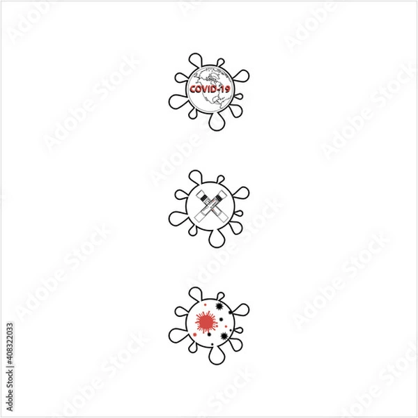 Obraz vector illustration, graphic resource, covid-19. pandemic. icon, flask, analysis result