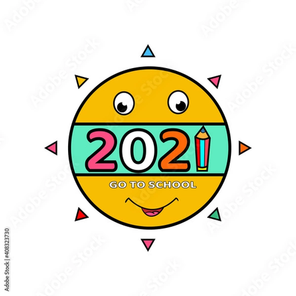 Obraz doodle sun 2021 back to school