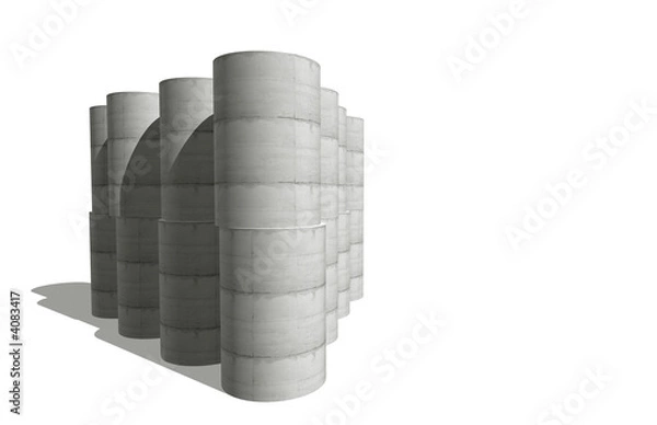 Fototapeta tuyaux de canalisation en beton