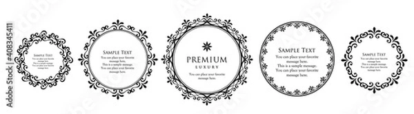 Fototapeta ウエディングフレーム　ビンテージ　アンティーク　ゴージャス　レトロ　ガーリー　ラグジュアリー　セット