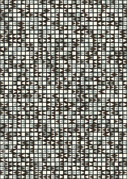 Fototapeta Abstract Geometric Pattern generative computational art illustration