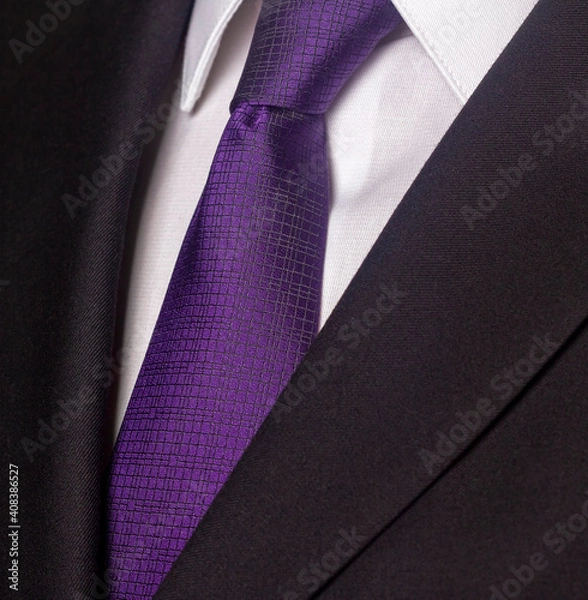 Fototapeta Close up of business suit and tie