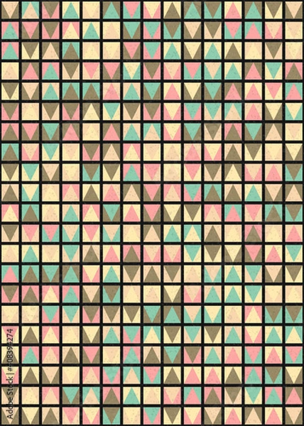 Fototapeta Abstract Geometric Pattern generative computational art illustration