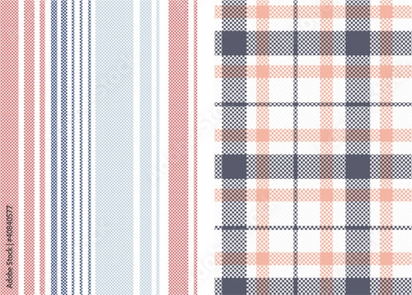 Obraz 春ストライプチェックセット