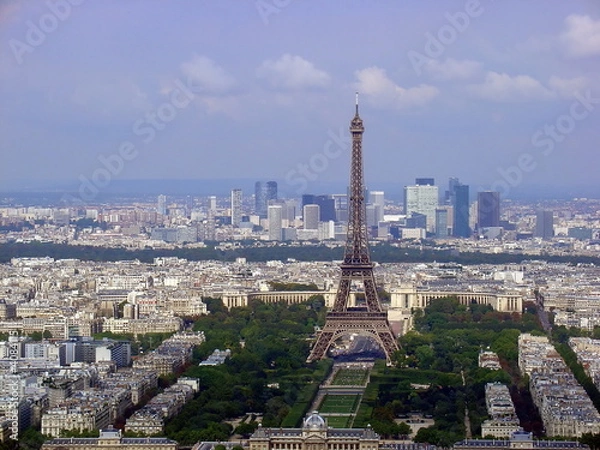 Obraz Eiffel Tower, Paris, aerial view