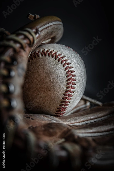 Obraz baseball glove and ball