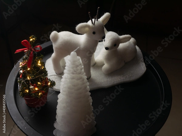 Obraz Christmas ornament. Free space for entry ready