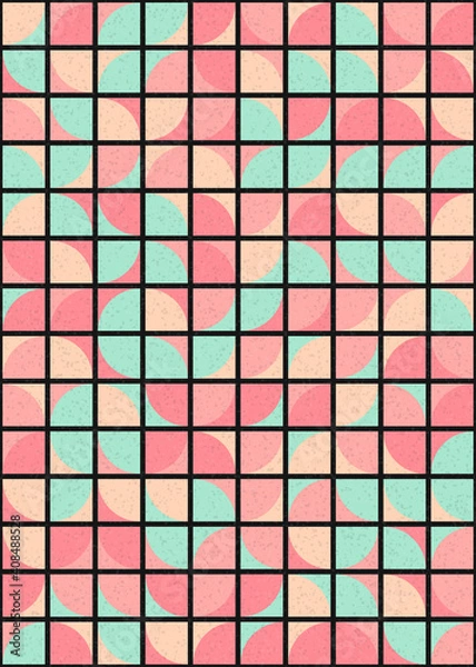 Fototapeta Abstract Geometric Pattern generative computational art illustration