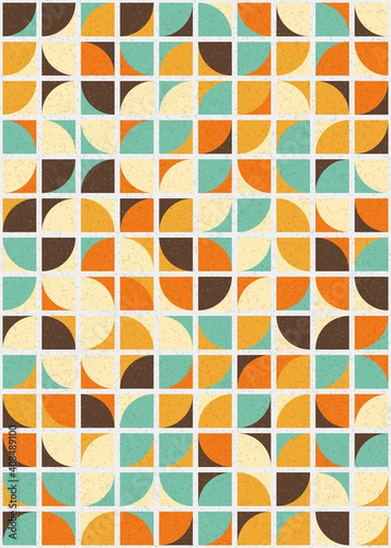 Fototapeta Abstract Geometric Pattern generative computational art illustration