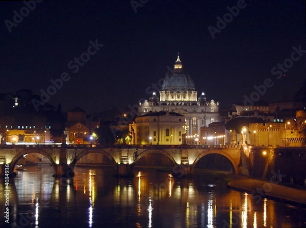 Fototapeta Vatican at night