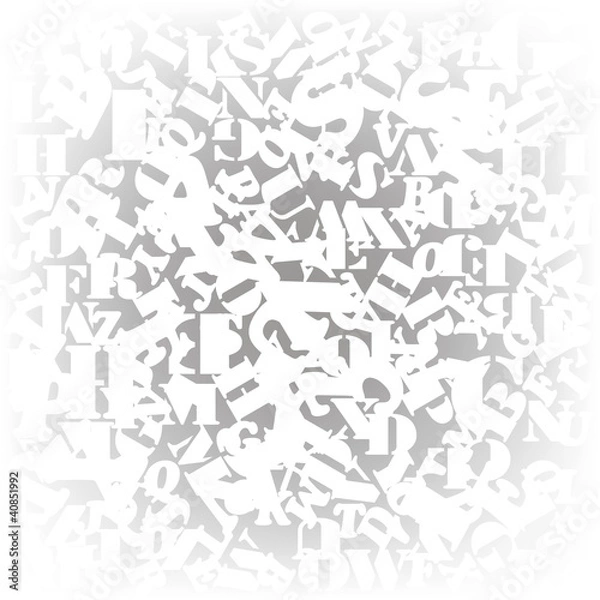 Obraz Letters. EPS10