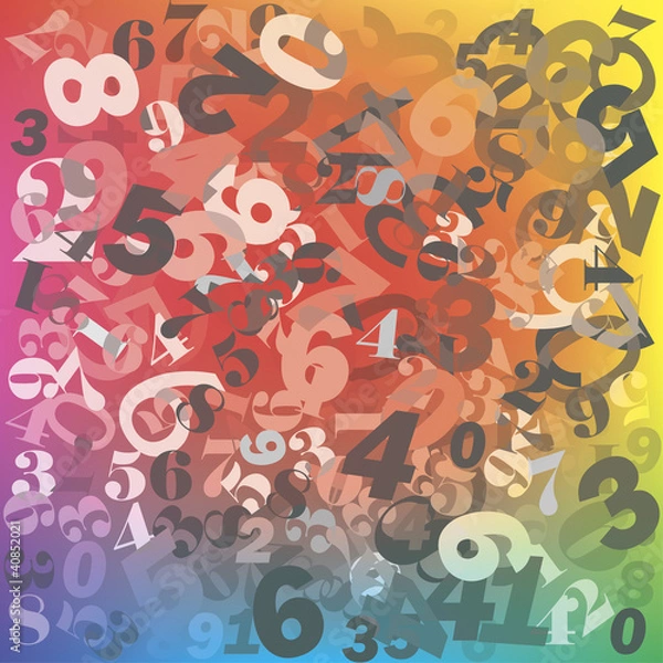 Obraz Numbers. EPS10