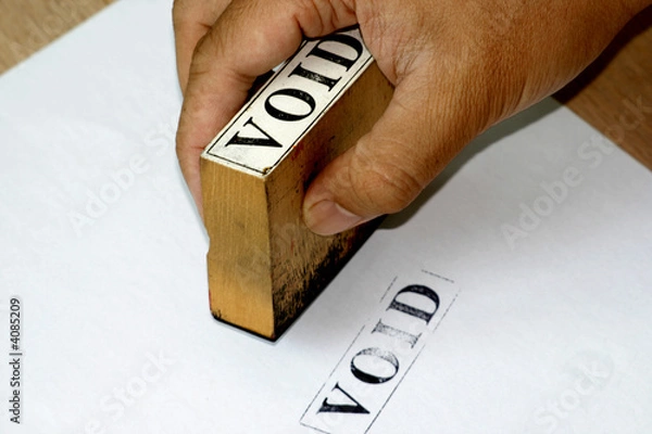 Fototapeta Nieważny znaczek