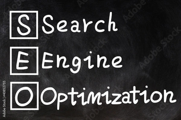 Fototapeta Search engine optimization - SEO concept