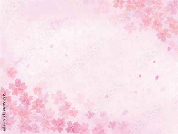 Fototapeta 桜の背景ピンク