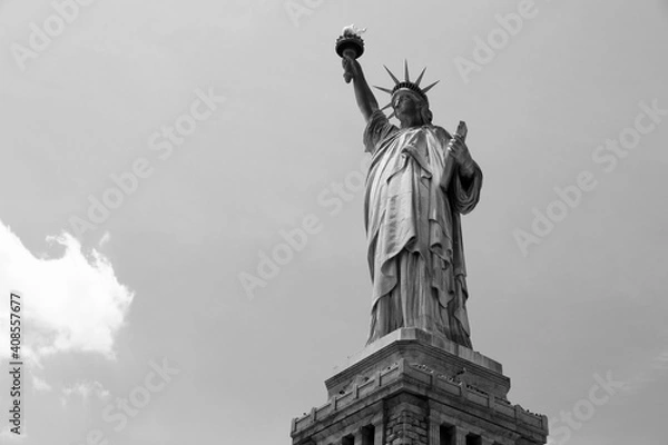 Obraz Statue of Liberty black and white