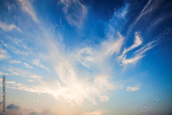 Fototapeta blue sky white clouds (1)