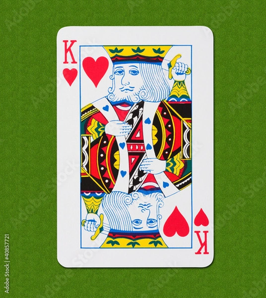 Fototapeta Play Card Heart
