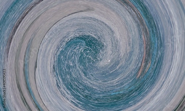 Fototapeta 波模様の渦巻き