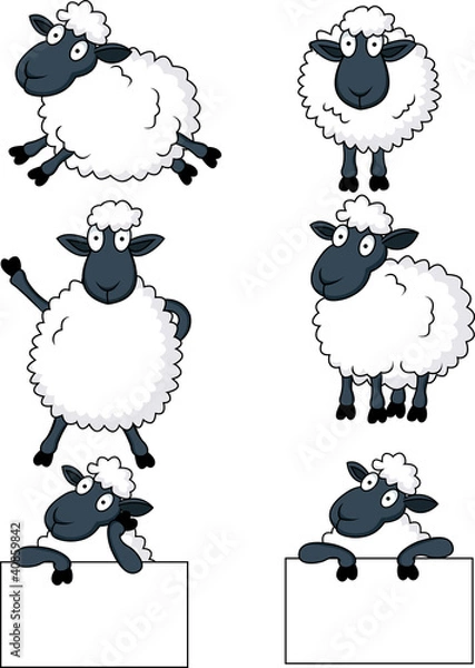 Obraz Kreskówka owca