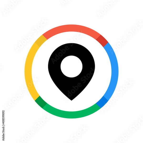 Fototapeta Map Point