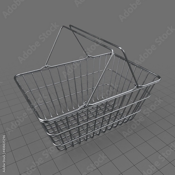 Obraz Metalowy kosz na zakupy