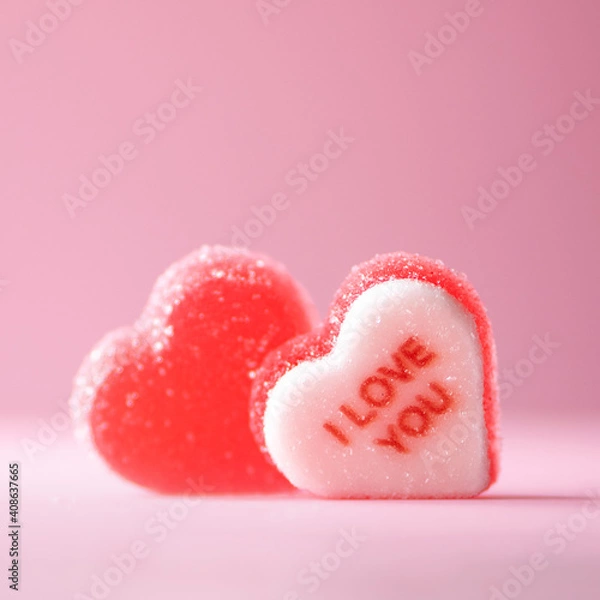 Obraz heart shaped candies