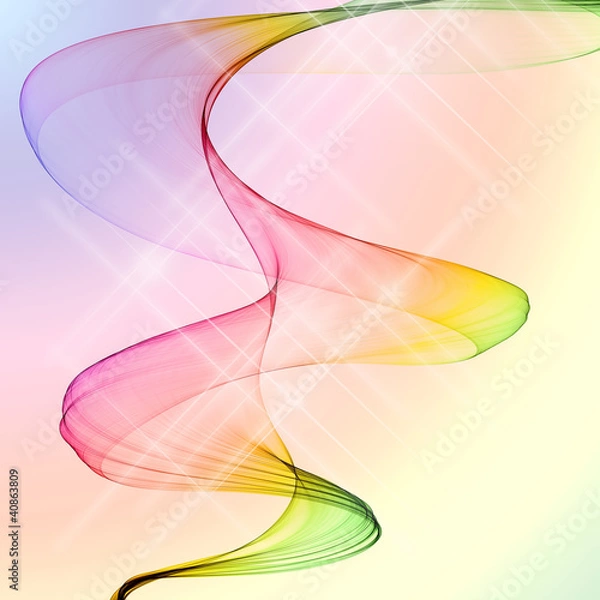 Obraz Abstract colorful smoke