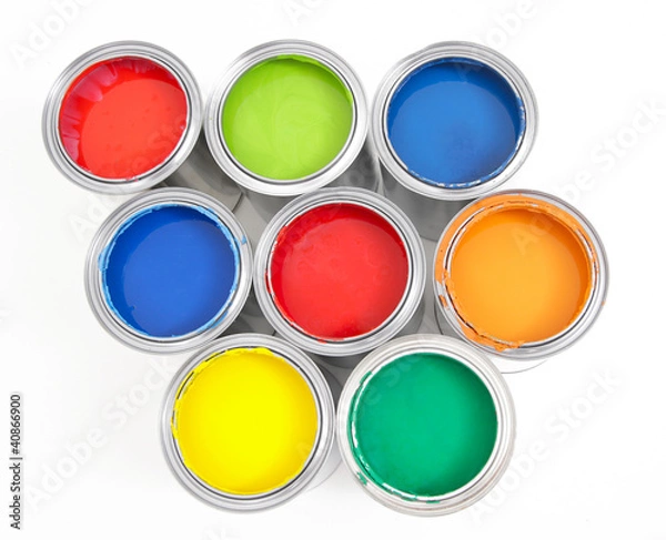 Fototapeta Farbeimer, isoliert #3