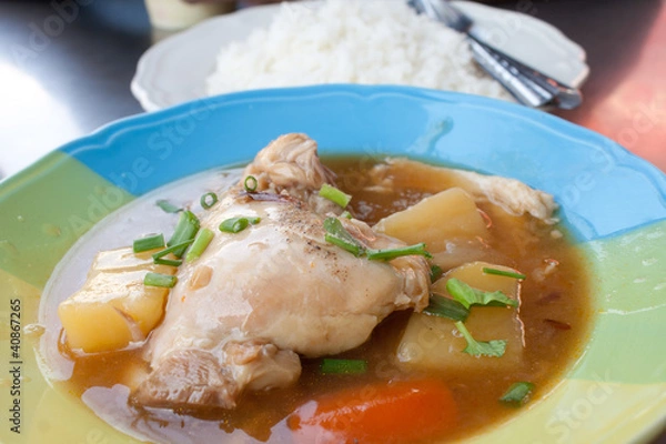 Obraz Chicken Stew Thai food