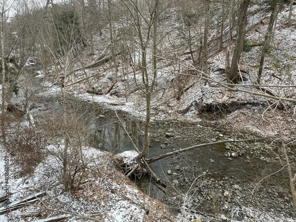 Obraz frozen river in winter