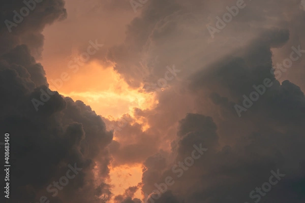 Obraz fire in the clouds