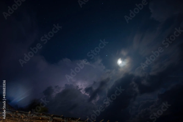 Obraz time lapse clouds
