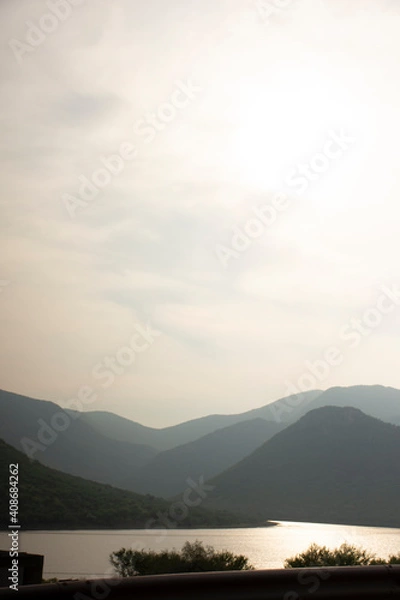 Obraz sunset over the lake