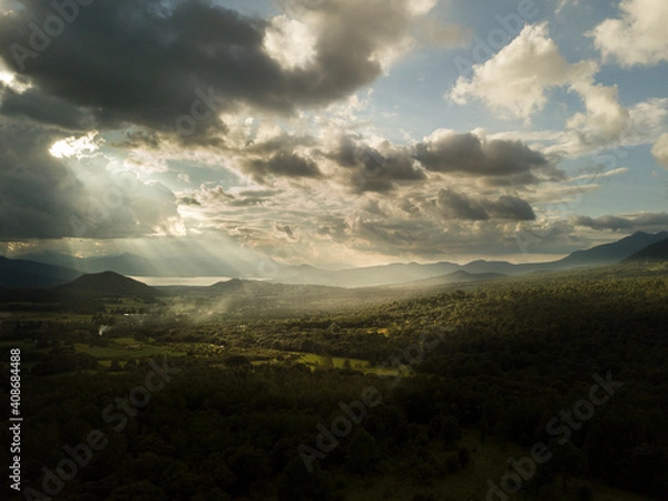 Obraz sunset in the mountains