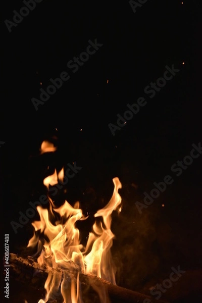 Obraz fire in the night