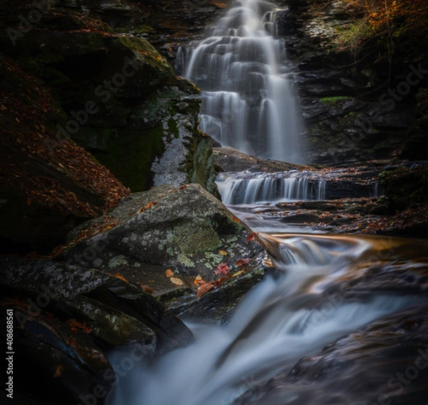 Obraz waterfall in the forest