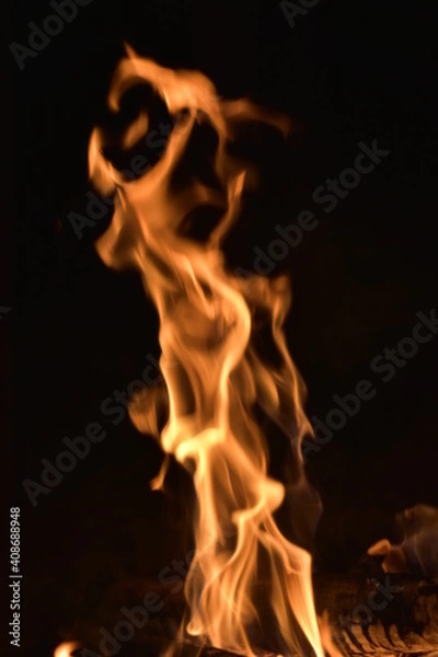 Obraz fire in the dark