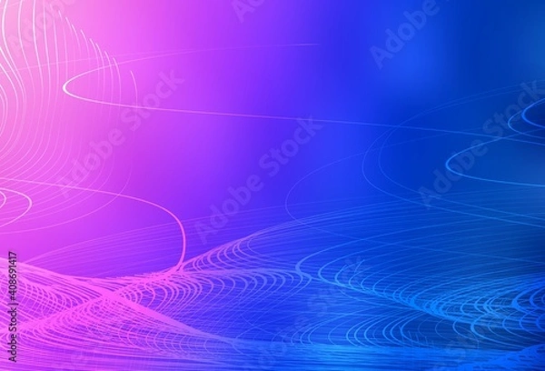 Fototapeta Light Pink, Blue vector blurred and colored pattern.