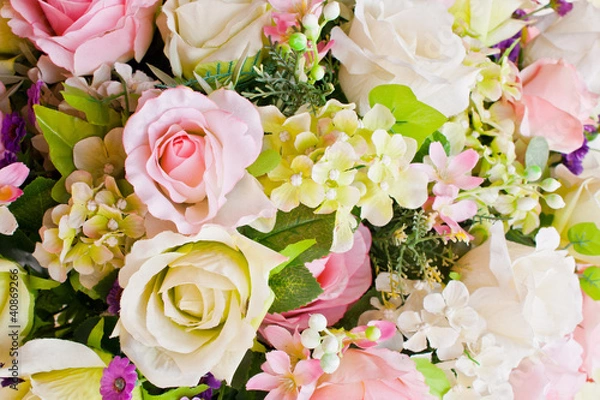 Obraz Colorful artificial roses