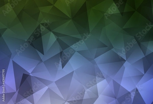 Obraz Light Pink, Green vector low poly layout.