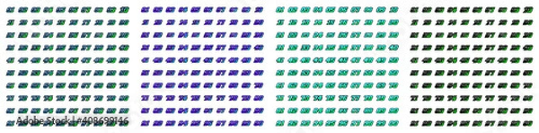 Fototapeta Mega Collection of Racing Number, Set of Start Racing number, sport race number with halftone dots style vector illustration