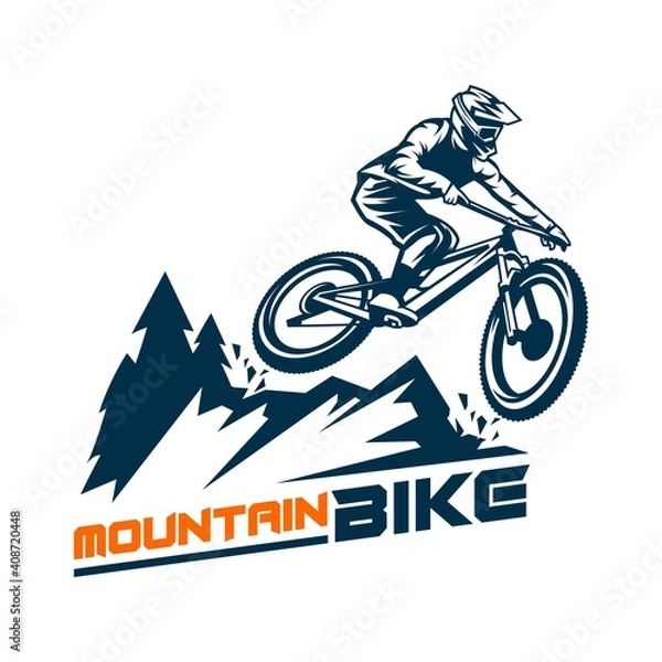 Obraz mountain bike logo