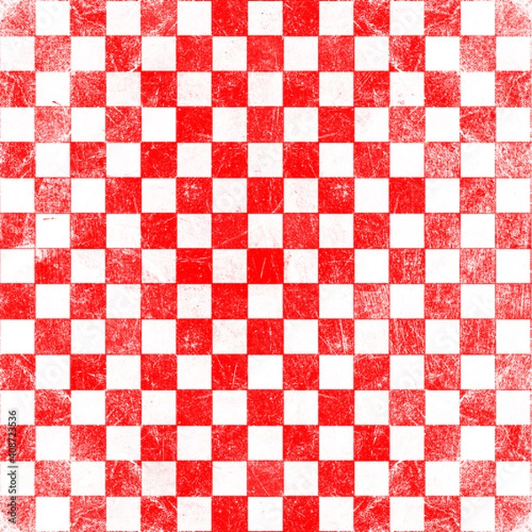 Obraz grunge red checkered