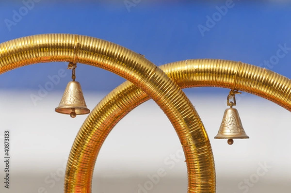 Obraz Two wedding bells on wedding rings